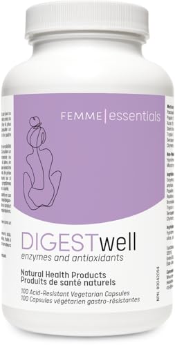 Digest Well – Full Spectrum Digestive Enzymes & Antioxidants – Acid-Resistant Capsules for Bloating & Gas – Dairy, Gluten & Soy Free – 100 Caps