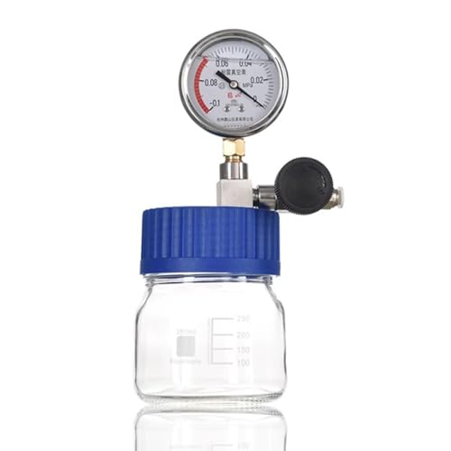 Cámara De Vacío De Vidrio, Kit De Cámara Desgasificadora De Laboratorio De 1000 Ml, con Vacuómetro De Acero Inoxidable, Eliminador De Burbujas De Resina