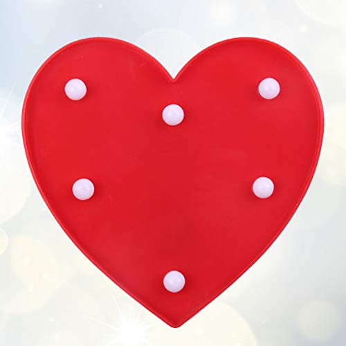 FAVOMOTO Amor Luz de Sinal de Coração Levou Forma de Coração Luzes Decorativas Noite Luz Casamento D