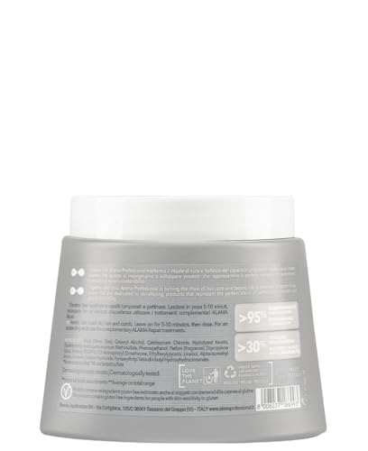 Alama Professional Repair Restructuring Mask for Damaged and Brittle Hair 500 ml, 500 ml (Pack of 1) - Image 2
