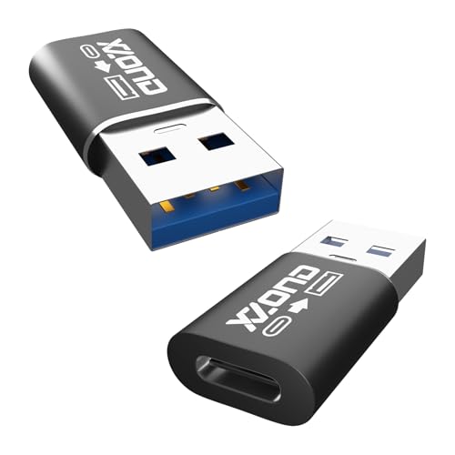 XZOND USB to USB C Adapter (2 Pack), High Speed Data Transfer, USB 3.1, for MacBook, Desktops, Laptops, Chargers, Docks, Hubs