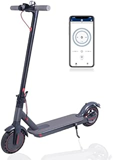 Electric Scooter Adults, Up to 21 Miles Long-Range Battery, 19 Mph with Powerful 350W Motor, Folding Electric Scooter for Commuting and Travel 8.5-inch Honeycomb Tires with Double Braking System