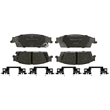 ACDelco Silver Rear Brake Pad Set 14D1707CHF1 | GM 19386946 Ceramic Rear Brake Pads for Select Cadillac Escalade, Chevy Silverado, Tahoe, Chevrolet Suburban, GMC Sierra, Yukon, and more