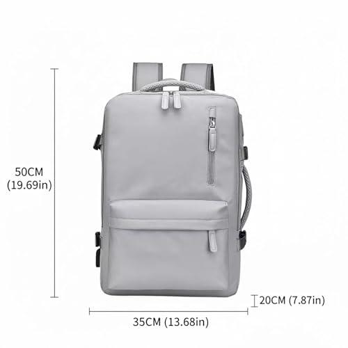 Image of KARRIER Expandable Laptop Backpack with Padded Compartment - Slim Water-Resistant Business Bag for Office, College, and Students - Professional Travel Daypack for Men & Women