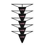 varsmiss G-Strings Thongs for Women T-Back Bikini Seamless Low Rise Panties 5 Pack(VN252CX+R055YD-Black*5-One Size)