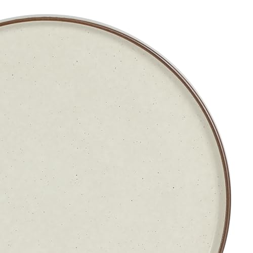 Image of Gibson Elite Gelston Stoneware Matte Reactive Glaze 16 Piece (Service for 4) Plates and Bowl Dinnerware Set - Cream