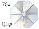 70x Regenbogenkristall Oktagon Stern ~ Koppe 14mm 2 Loch Crystal K9 ~ Feng Shui Kronleuchter Lüster