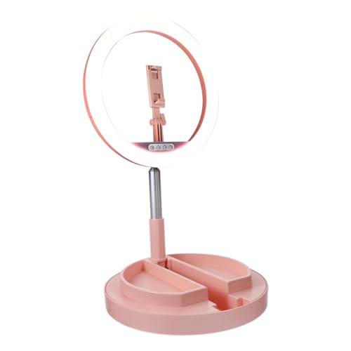 ERINGOGO Folding Beauty Lamp Portable Led Light Ring Light 3 Modes 10 Brightness Levels Retractable Stand