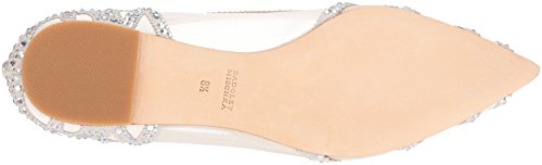 Badgley Mischka Womens Gigi Ballet Flat, Ivory, 7.5 Us #TOP3