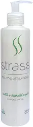 Strass Gel Pós Depilatório Corporal e Facial, Nutritivo e Hidratante, 300ml; Kit com 2 unidades de 300 ml cada