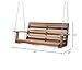 All Things Cedar Wooden Porch Swing, Outdoor Patio Furniture, 4 Foot, Natural