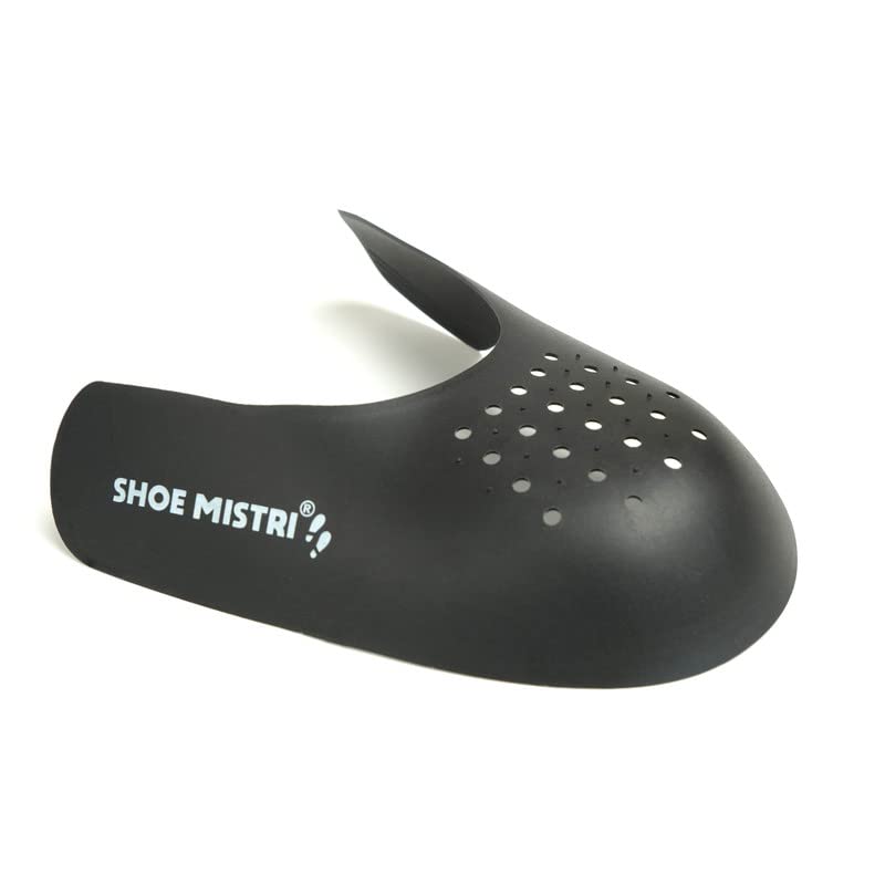 Sneaker Shoes Crease Defender, Soft Plastic Material Comfortable Shoe Protectors– Pair of 2 – Black