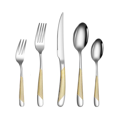 Which hand does the fork go in