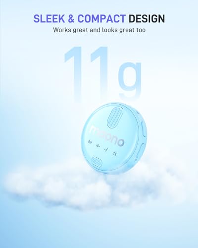 Image of MAONO Wireless Collar Mic for YouTube PC and Type C Mobile, Noise Cancellation Lapel mic with 6H Battery, 100m Transmission, Gain, Mute, Monitoring for YouTube, Vlogging, Podcasting (WM620-Blue)