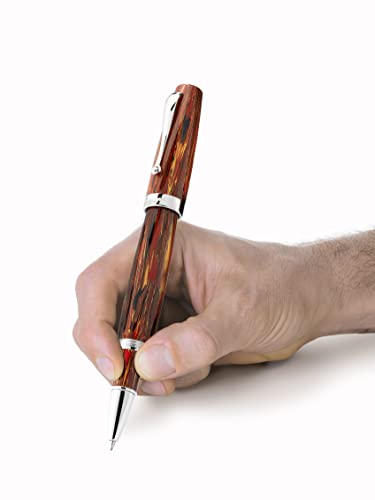 Stylo roller Montegrappa Mia en résine artisanale Montegrappite unique
