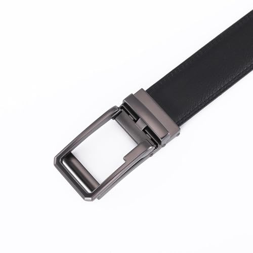Men's Automatic Buckle Leather Belt With Zinc Alloy Plating, High - Grade Belt2