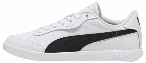 PUMA Vikky Star Damen-Sneaker, Weiß/Schwarz/Gold, 4 UK – Ansicht 1