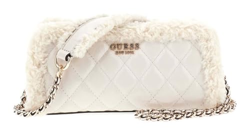 Bolso bandolera GUESS Cristi con cremallera superior en color crema Bone