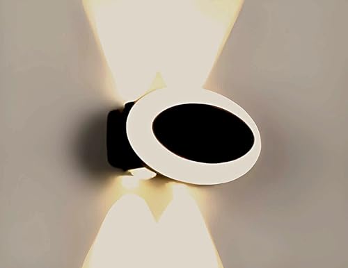Image of FILLISKA Aluminium LED Indoor /Outdoor Wall Light, IP-65 Rainproof & Shockproof Body. (2Up 2 Down Oval Warmwhite)