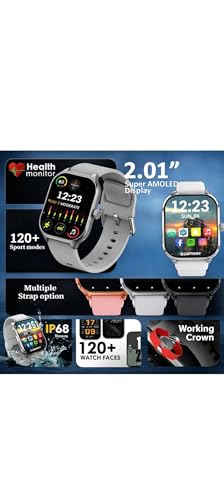 Generic Smartwatch Silver Silicone Strap - Image 6