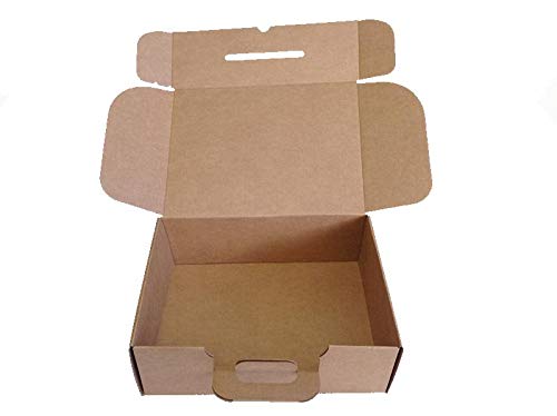Pack 25 Cajas maletín de 350x118x255mm. con asa para envíos y transporte. Alta protección.