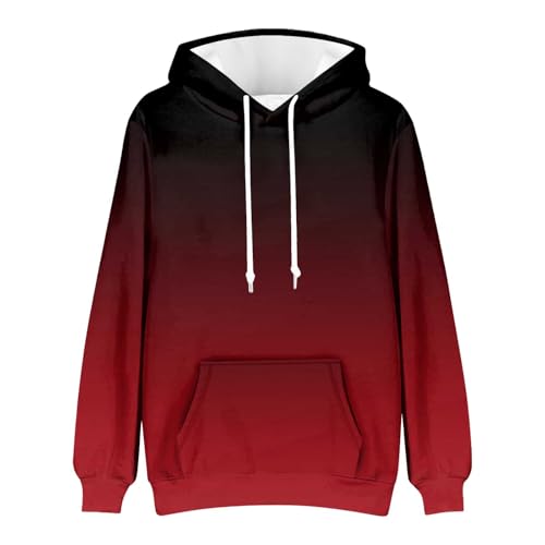 Fall Winter Trendy Gradient Color Hoodies for Men Casual Long Sleeve Workout Pullover Hooded Sweatshirts with Pocket4