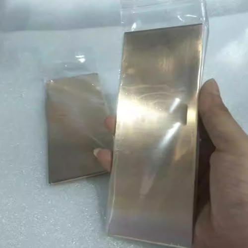 1 Piece Phosphor Copper Metal Plate Anode Sheet for Hull Cell Electroplating, Size: 3mm x 60mm x 150mm