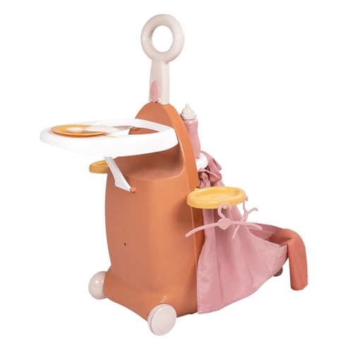 Smoby - Baby Nurse - Valise Nurserie 3 en 1 - pour Poupons Jusqu'à 42 cms - 6 Accessoires - Siège Repas - Coin Nuit - A Partir de 18 Mois - Fabrication...