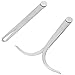 Klanata 6-inch Stainless Steel Inside Outside Caliper - 2 pcs Firm Joint Calipers Measuring Tool for Woodworking Industrial Use