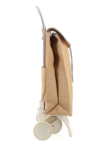 Einkaufstrolley Rolser I-Max Yute Off White 4 Räder - Natural – Bild 3