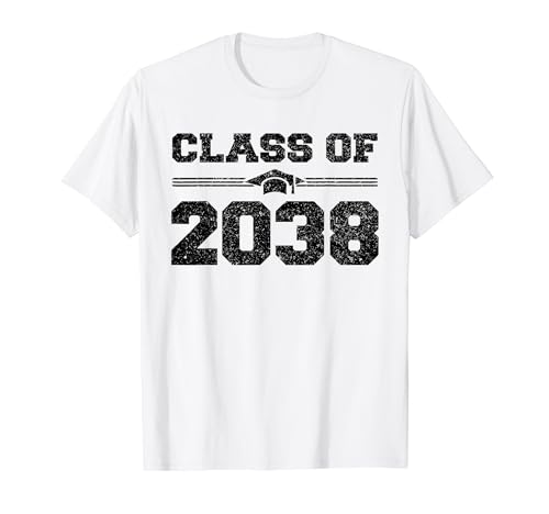 Class Of 2038 Grow With Me Graduate 2038 First Day Of School Maglietta