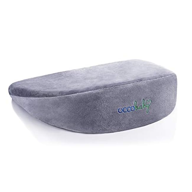 OCCObaby Pregnancy Wedge Pillow for Maternity | Memory Foam Pregnancy Pillow for Sleeping, Belly, Knees, Back and Legs | Maternity Wedge Pillow for Belly Support During Side Sleeping