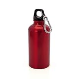  Trofeos Martínez Bidón 400ml Acabado de Aluminio, Grabado a láser (Rojo)