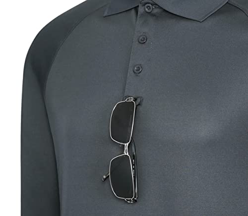 LAPG Operator Performance Tactical Men's Long Sleeve Polo Shirt, Anti-Wrinkle Polo Shirt for Men, Lightweight & Comfortable3