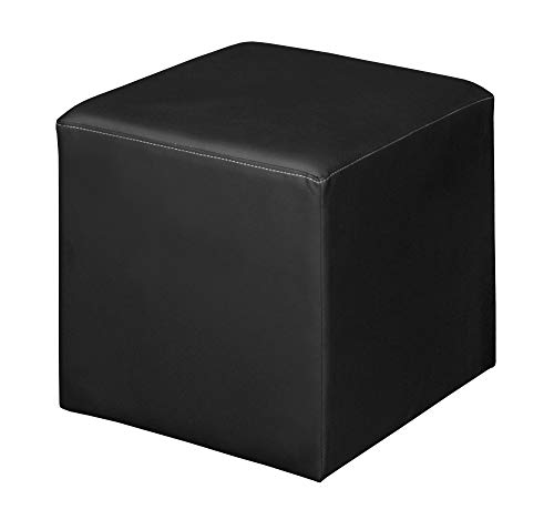 Jean Square Ottoman- Black