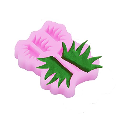 Molde de silicona para valla con forma de hierba, molde de corteza de pastel, molde de silicona de encaje para decoración de pasteles, molde para hornear galletas, pasteles, cubitos de hielo, pudín