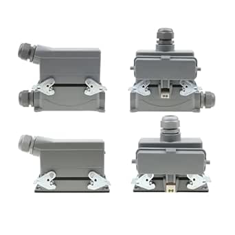 Rectangular Aviation Plug, HDC-HE-024 Heavy Duty Connector 24 Pin IP65 ...