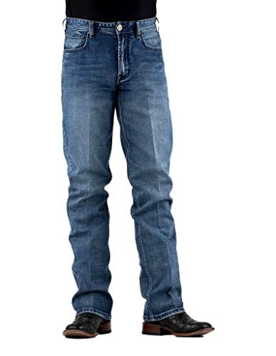 Stetson Western Jeans Mens Straight 35 x 34 Blue 11-004-1211-8003 BU