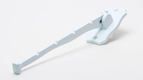 SIRO Klapparm Fulda, Schlicht, Druckguss reinweiß pulverbeschichtet, 204 mm x 81 mm x 41 mm, LA 64 mm, 605-210PB1 SIRO Klapparm Fulda, Schlicht, Druckguss reinweiß pulverbeschichtet, 204 mm x 81 mm x 41 mm, LA 64 mm, 605-210PB1