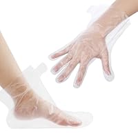 200 Stück Einweg Paraffinbad Handmaske Und Fuß Maske Set Paraffinwachs Einlagen Für Füße Und Hände Plastik Größere Und Dickere Paraffinbad Handschuhe Fußabdeckungen Für Hände Und Füße