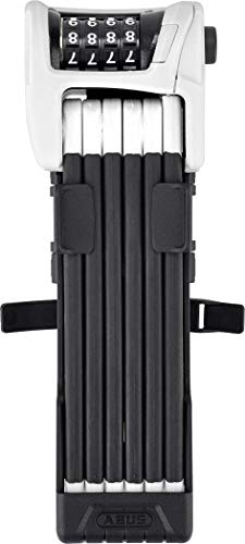 Abus Bordo Combo 6100/90 3.00 Feet, White With Sh Mounting Bracket, Bike Folding Lock, 729928 #TOP1