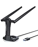 BrosTrend Linux WiFi Adapter for Kali, Ubuntu, Mint, Debian, Lubuntu, Xubuntu, MATE, LMDE, Raspberry Pi 2+, Windows 11, Linux WiFi dongle 1200Mbps, 5GHz / 2.4GHz, 2 X 5dBi External Antennas, USB3.0