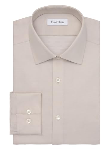 Calvin Klein Men's Dress Shirt Non Iron Stretch Regular Fit Solid - image 3