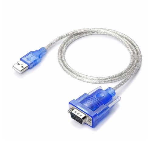Câble Adaptateur USB vers Série RS232, 120cm Adaptateur USB vers RS232 mâle (9 Broches) DB9, Convertisseur Série avec Chipset Prolific PL2303, Compatible...