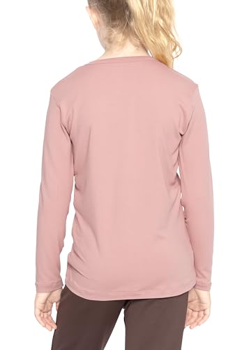 Image of Shirts for Girls Long Sleeve Crew Neck Top, Hoodie or 3 /4 Sleeve Soft Stretch Kids Lightweight Size 2-16