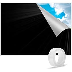 Adesivos Para Persianas Johgee Protección Solar térmica para Ventanas detecho, Estor Opaco para tragaluz Velux (300 x 145 cm), Un Metro di adesivo 3M