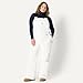 Amazon Essentials Women's Women's Regular-Fit Water-Resistant Insulated Ski Bib, White, X-Large