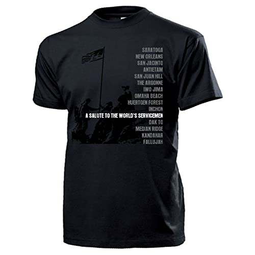 T-shirt US Army Veteran GI noir imprimé anglais militaire homme 3XL
