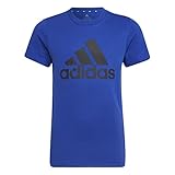 adidas Boys T-Shirt (Short Sleeve) B Bl T, Team Royal Blue/Black, HP0840, 152