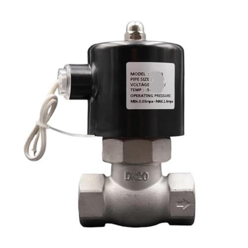 Électrovanne pour chauffage domestique vanne vapeur inox 3/4" DC24V